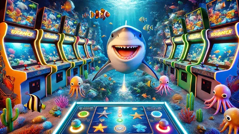 Visual aksi bawah laut untuk permainan tembak ikan FENDI188