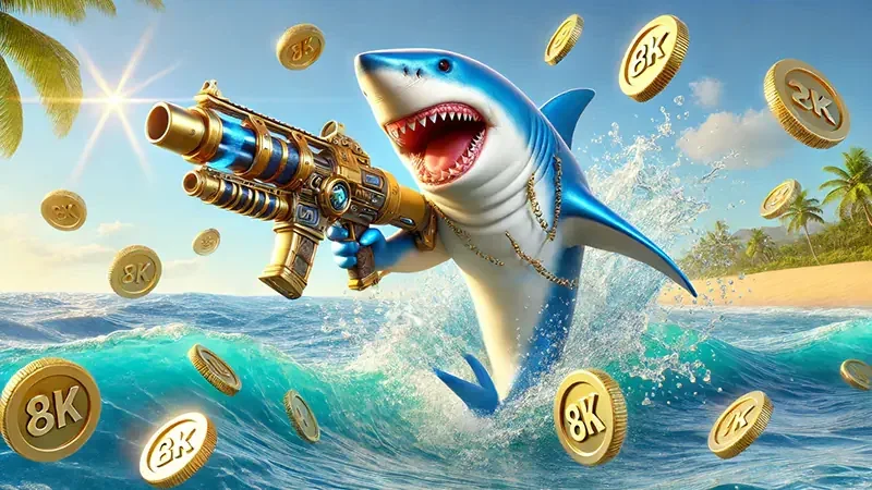Visual aksi permainan tembak ikan pada layar mobile FENDI188